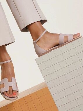 Hermes Sandales Santorini ROSE PETALE